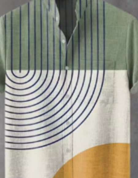 Men's Loose Casual Versatile Printed Shirt